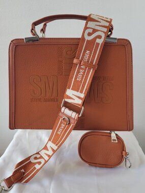 CLEARANCE NWOT - Steve Madden BMATTEO 2 Satchel Bag in Nutshell Brown